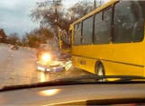 И снова авария с участием автобуса - водитель уснул за рулем